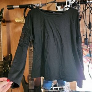 SHEIN top with lace detail